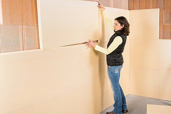 Panneau polystyrène extrudé emboîtable multi-usage Soprema 125 x 60 cm ép. 100 mm R. 2,80 m²K/W (vendu au panneau)