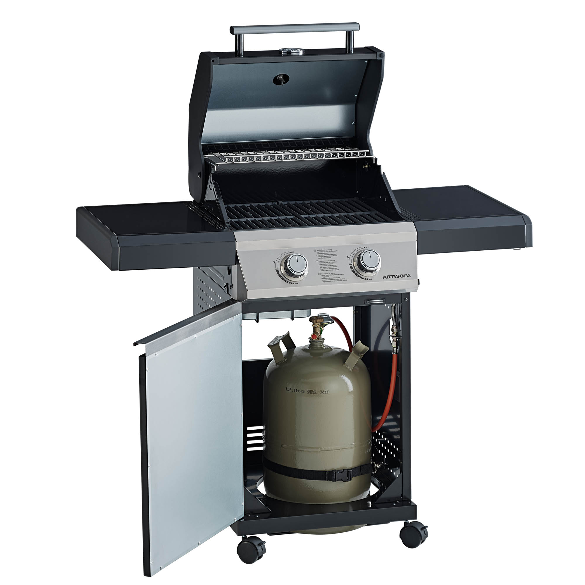 Gasgrill BBQ-Station ARTISO G2 schwarz, Exklusiv bei Toom