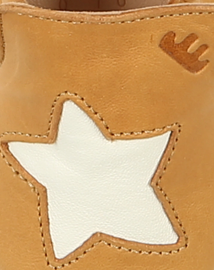 Krabbelschuhe BLUBLU ETOILE in ocker