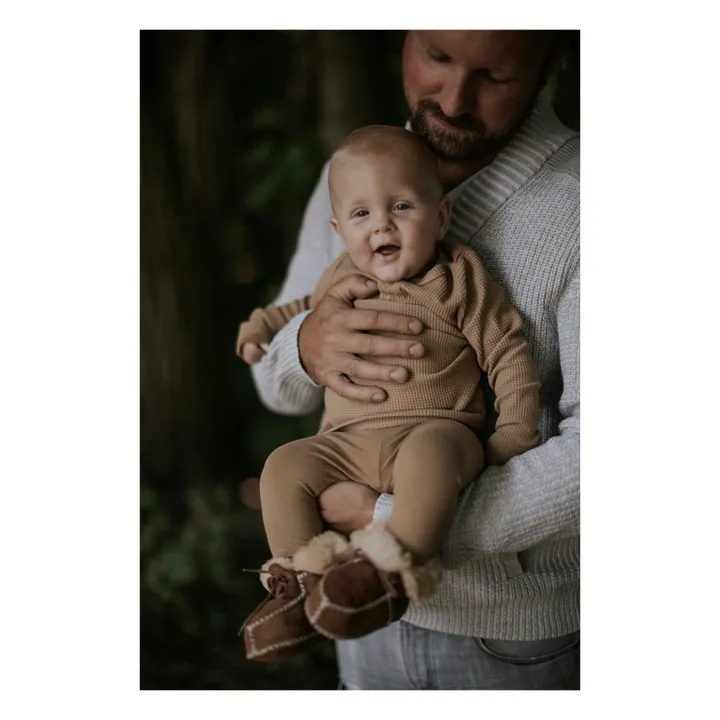 The Simple Folk T-shirt Coton Bio Gaufré | Camel