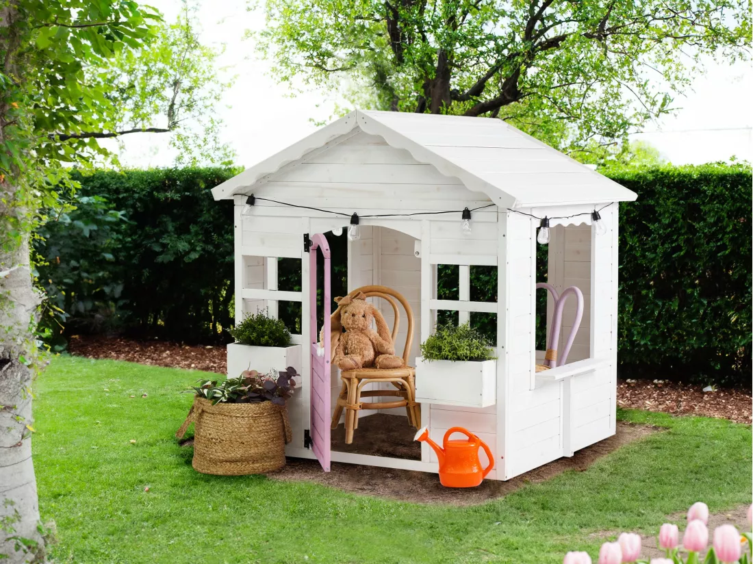 Cabane de jardin pour enfants NIKAIA Blanc