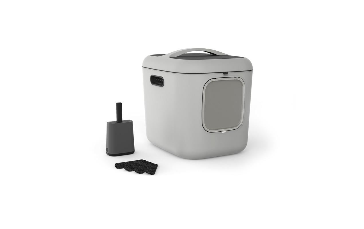 Katzentoilette Bea XL HellgrauKatzentoilette mit Deckel