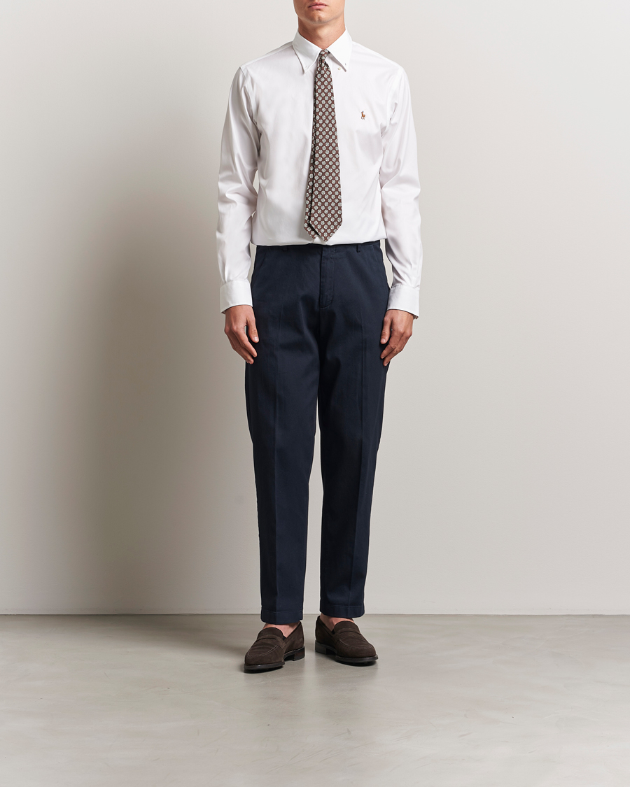 Polo Ralph Lauren Custom Fit Oxford Dress Shirt White