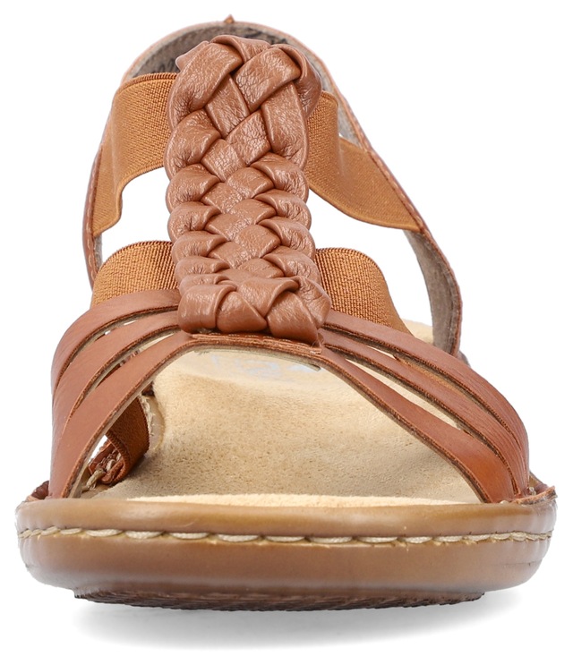 Rieker Riemchensandale  , Sommerschuh, Sandalette, Keilabsatz, mit Stretchbänder