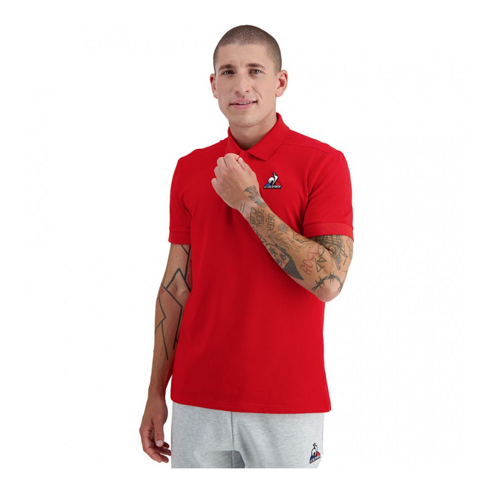 Le Coq Sportif ESSENTIELS N°2 - Polo Homme rouge electro