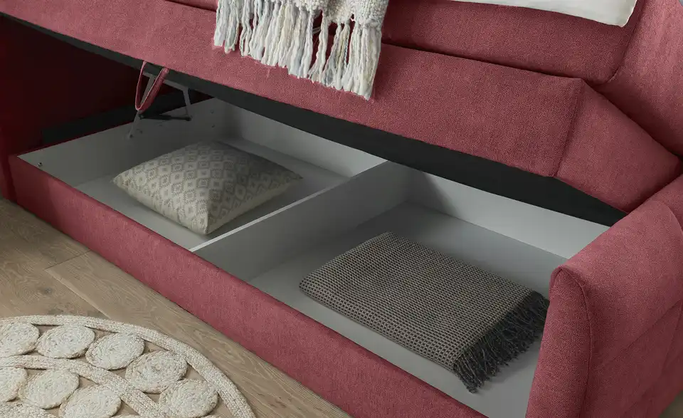Boxspringbett Kuba 3 Rot 120 cm