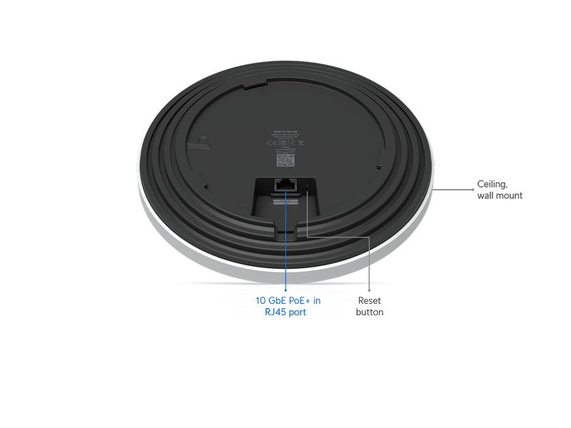 Ubiquiti Access Point Unifi U7 Pro XG Weiss An der Decke montierter 6-Stream WiFi 7 AP mit 10/5/2.5/1 GbE-Unterstützung