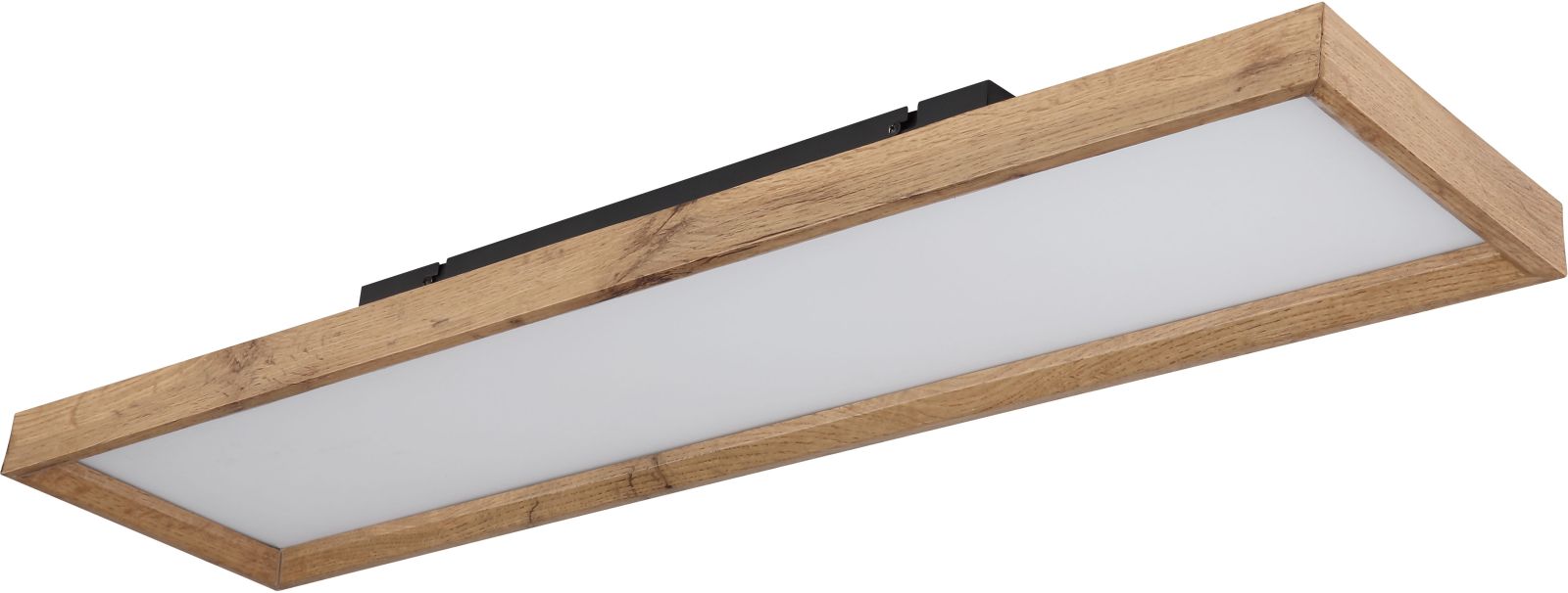LED-Deckenleuchte - Holzoptik - weiß matt - 80 cm