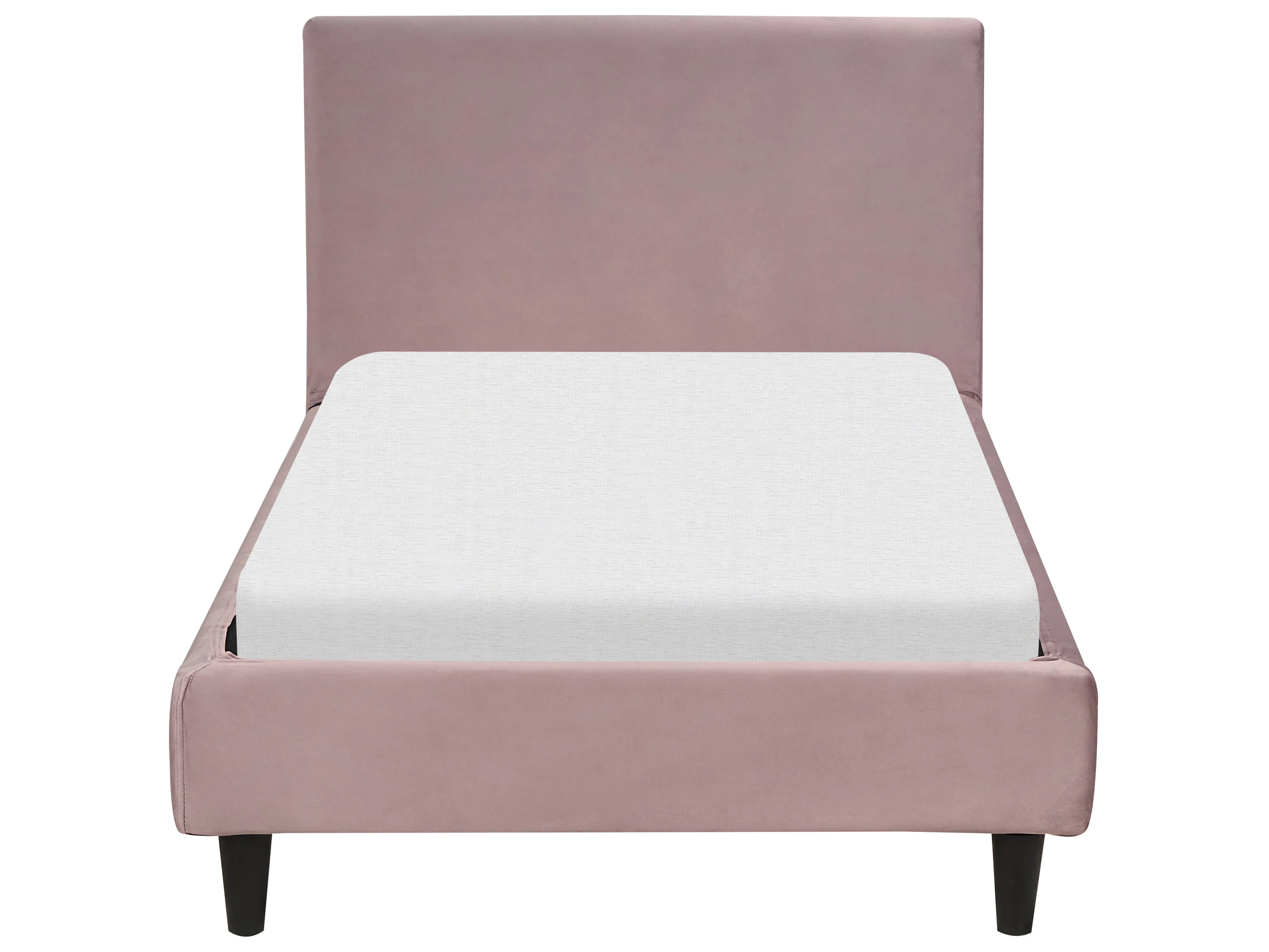 Bed Fluweel FITOU 90 x 200 cm Roze