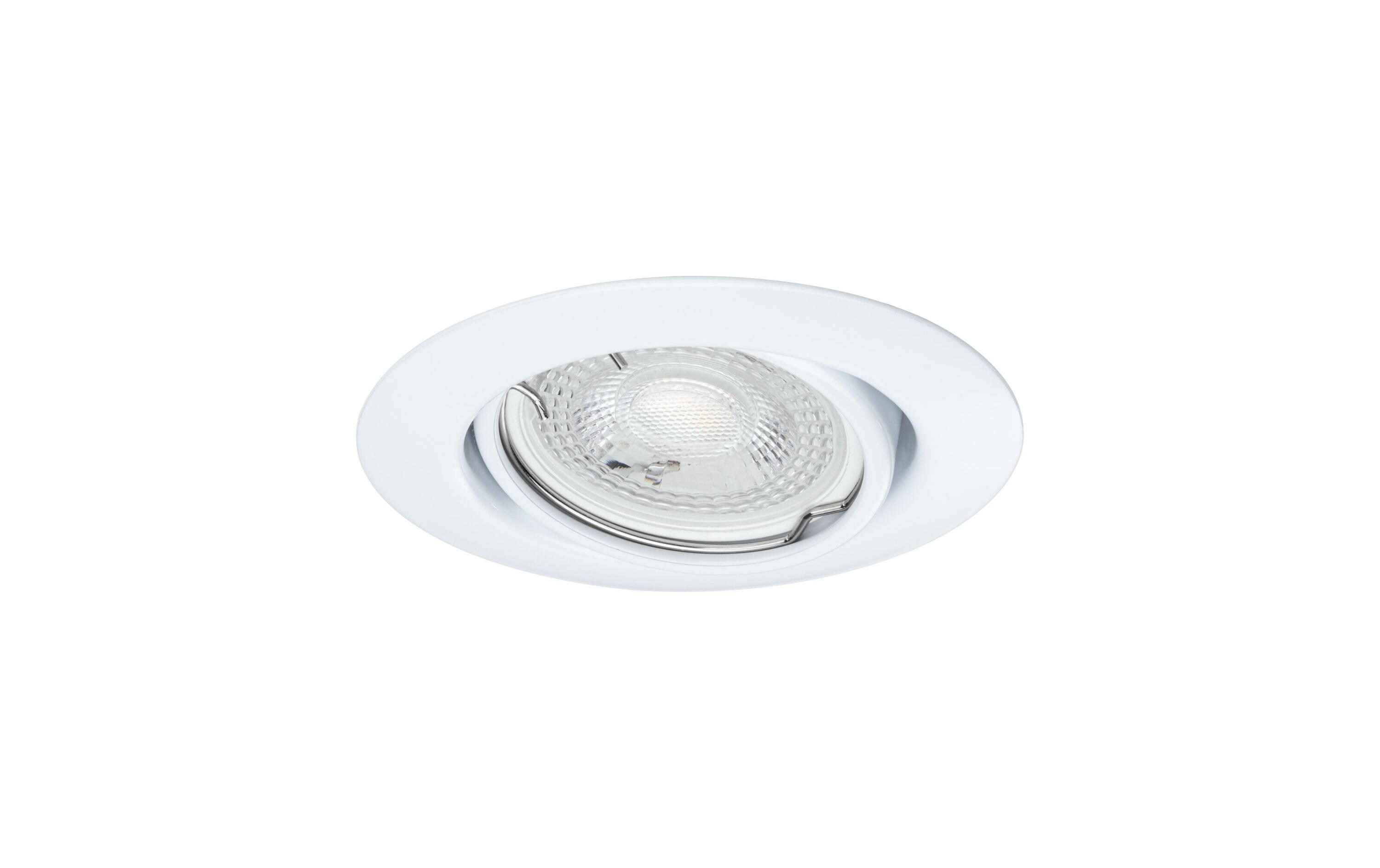 Einbauspot LED Base Basisset, GU10, 10 x 10W, WeissSpotleuchte zur Deckenmontage