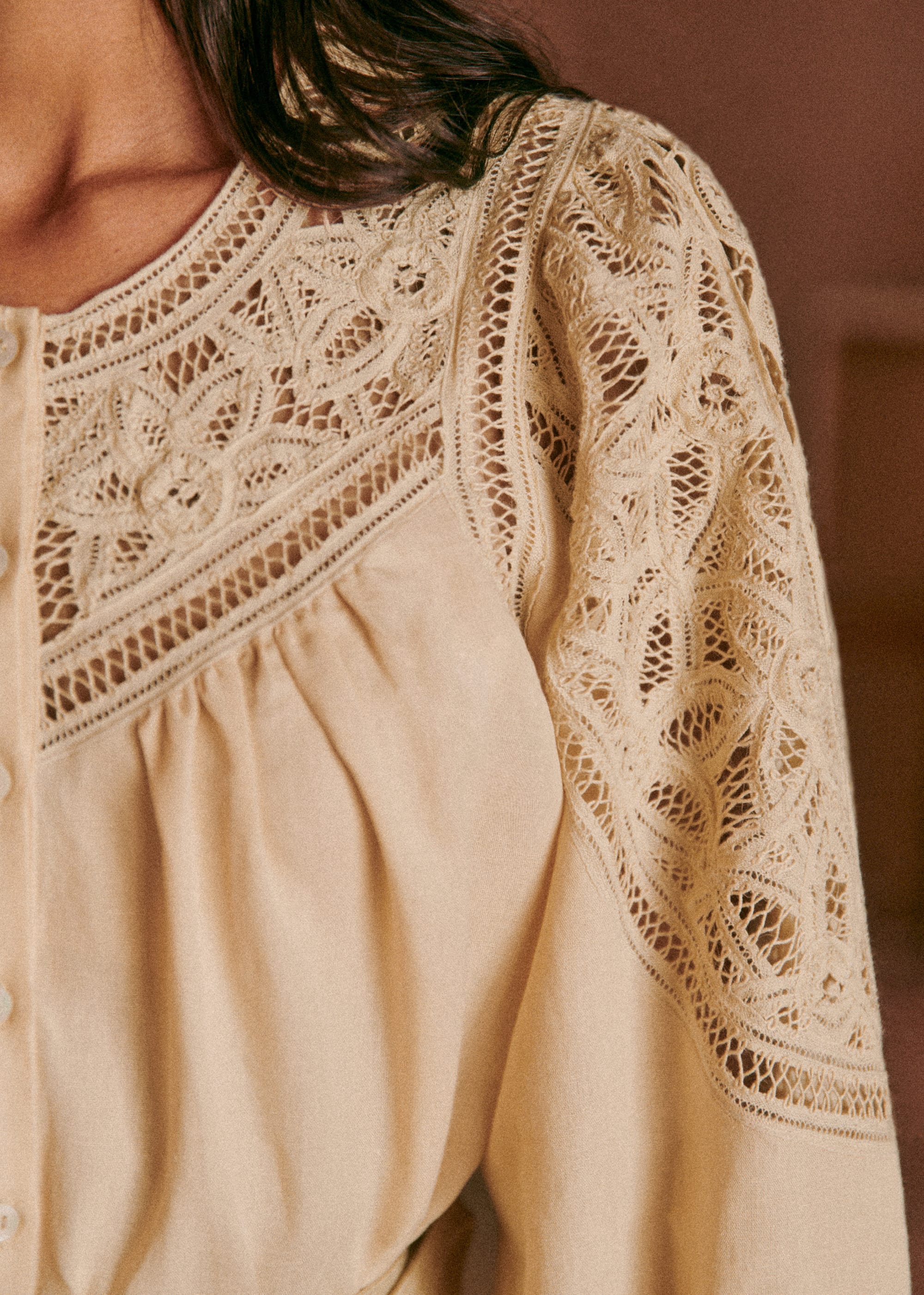 Chemise Donia - Beige - E-SHOP/CHEMISES & BLOUSES 5905300
