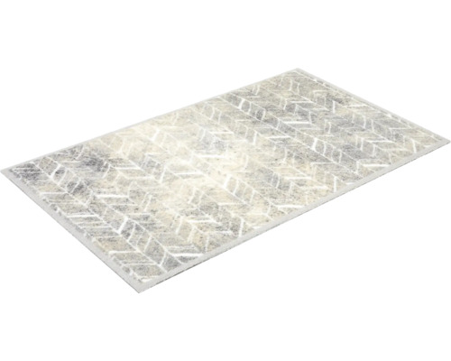 Miabella visgraat vloerkleed, grijs, 66x110 cm