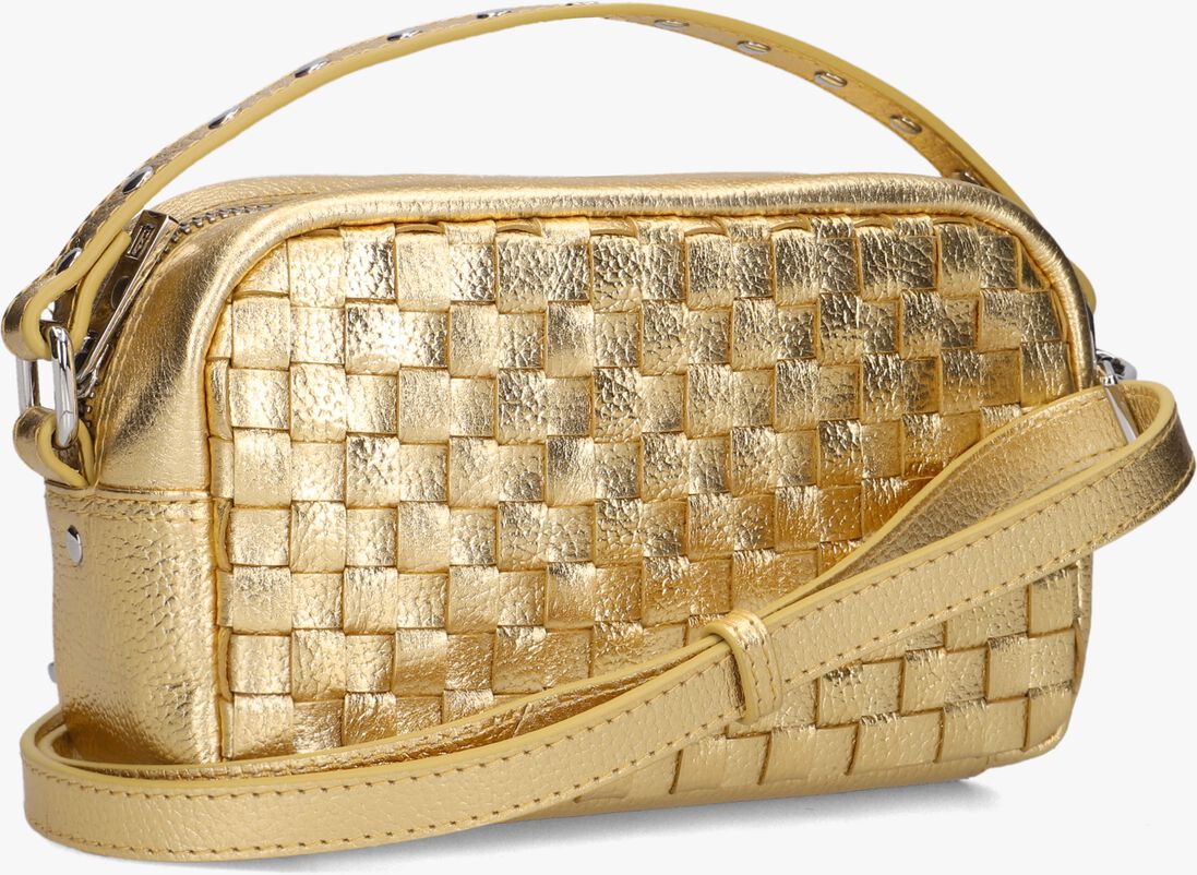 gouden núnoo schoudertas lyra metallic
