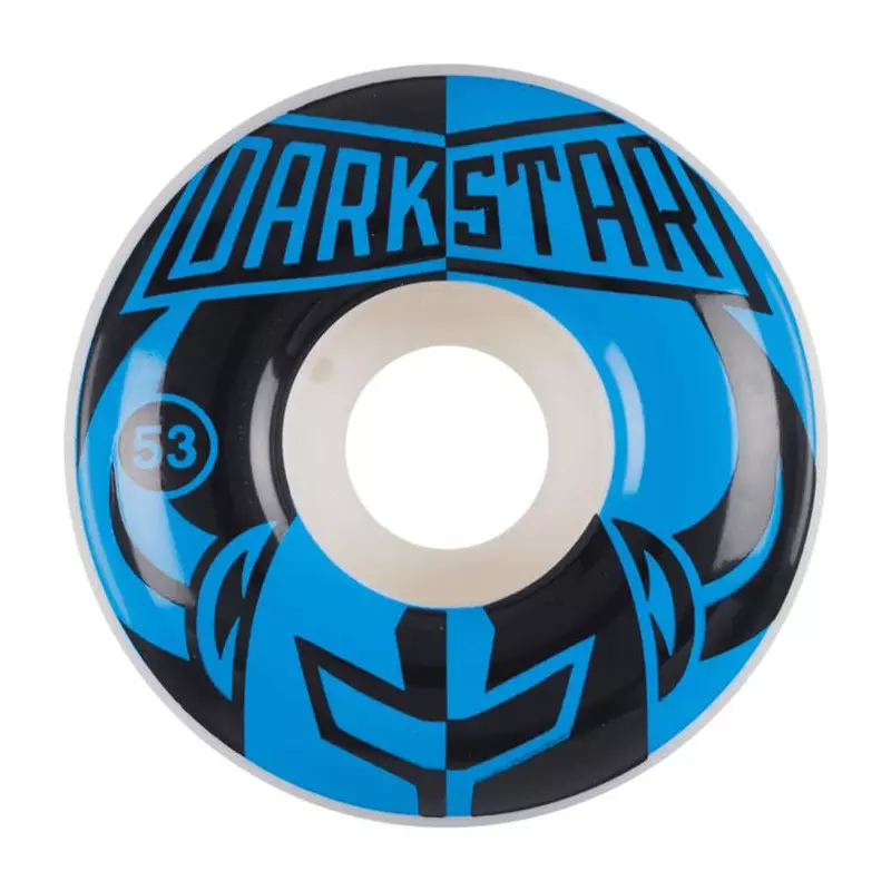 Roues skate DARKSTAR (x4) Divide Black Blue Blanc 53mm
