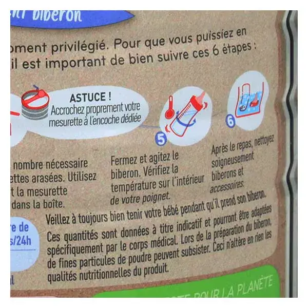 Leite de cabra orgânico Babybio Caprea, 3ª etapa, 800g