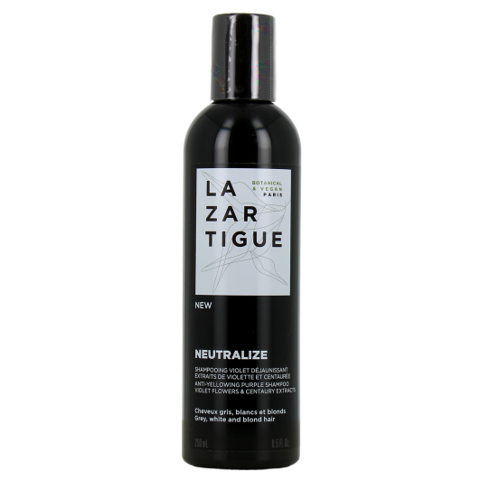 Lazartigue Neutralize shampooing violet - Cheveux gris, blancs, blonds