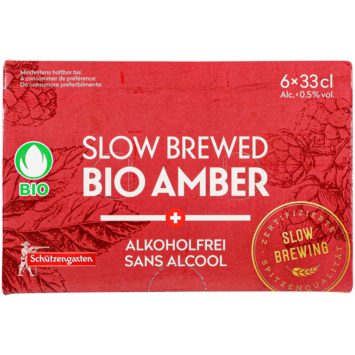 Schützengarten Bio Amber alkoholfrei 6x33cl -198cl