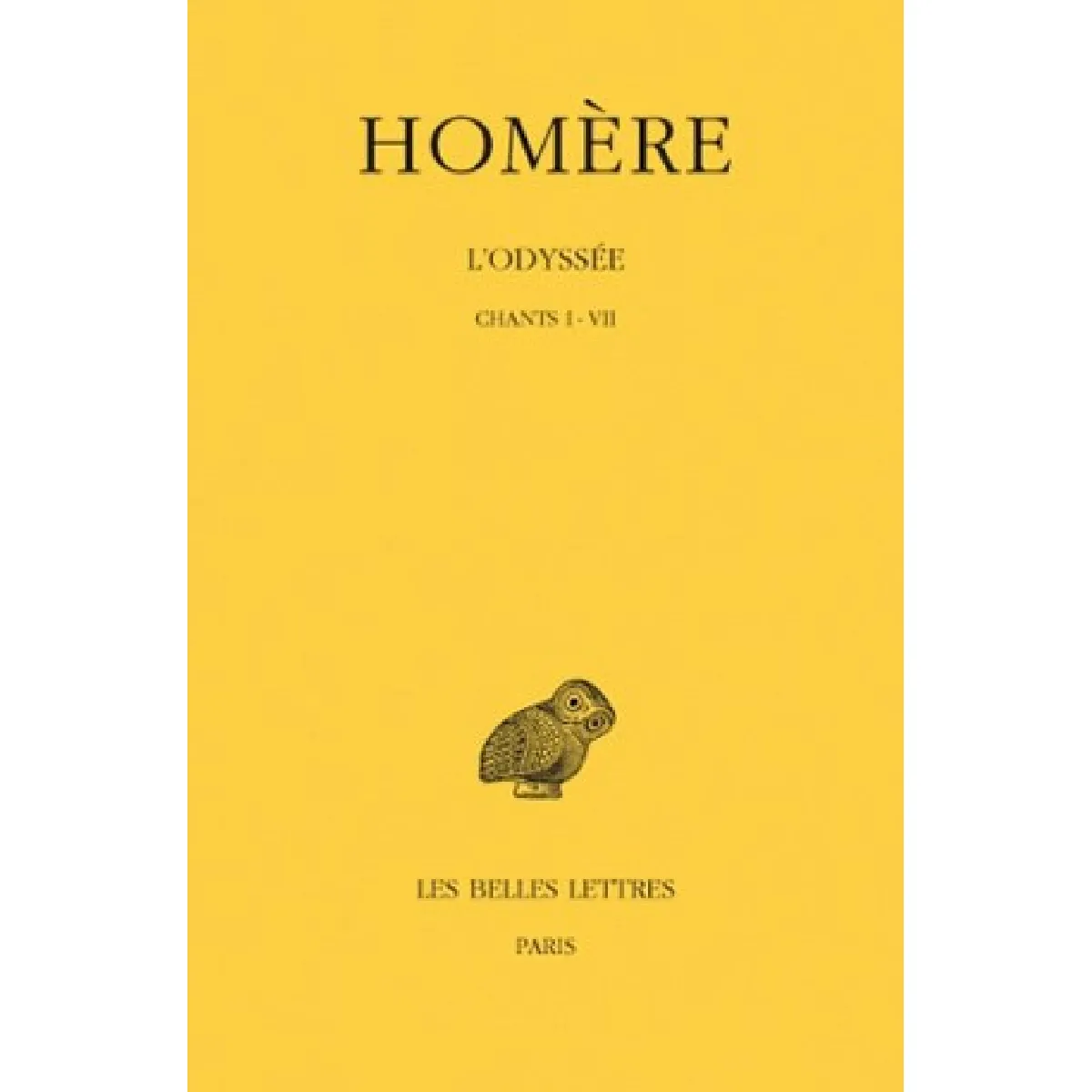L'Odyssée. Vol. 1. Chants I-VII · Occasion
