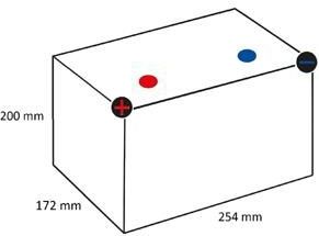Optima - Yellowtop YTS4.2 - Semi-tractie Accu - 12V - 55Ah - 254x172x200mm - Bodembevestiging