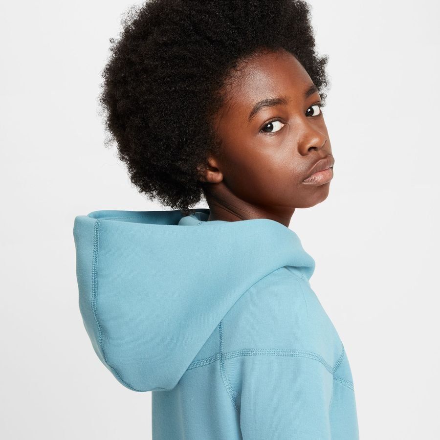 Nike Sweat à Capuche NSW Tech Fleece 24 - Turquoise/Noir Enfant