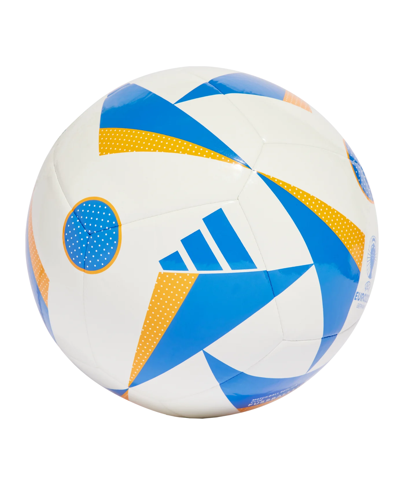 adidas Fussballliebe Club Trainingsball EM 2024 Weiss Blau Orange