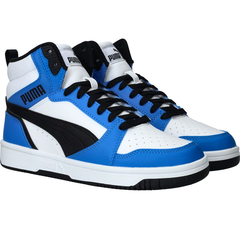Puma Rebound V6 Mid Sneakers Blauw Jongens