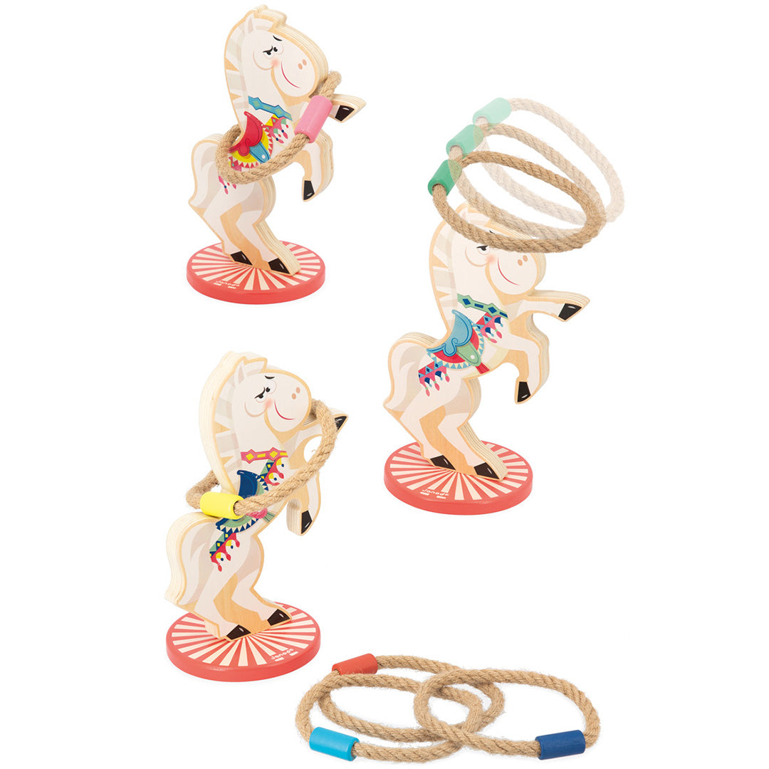 Janod ringwerpen applepop - paarden