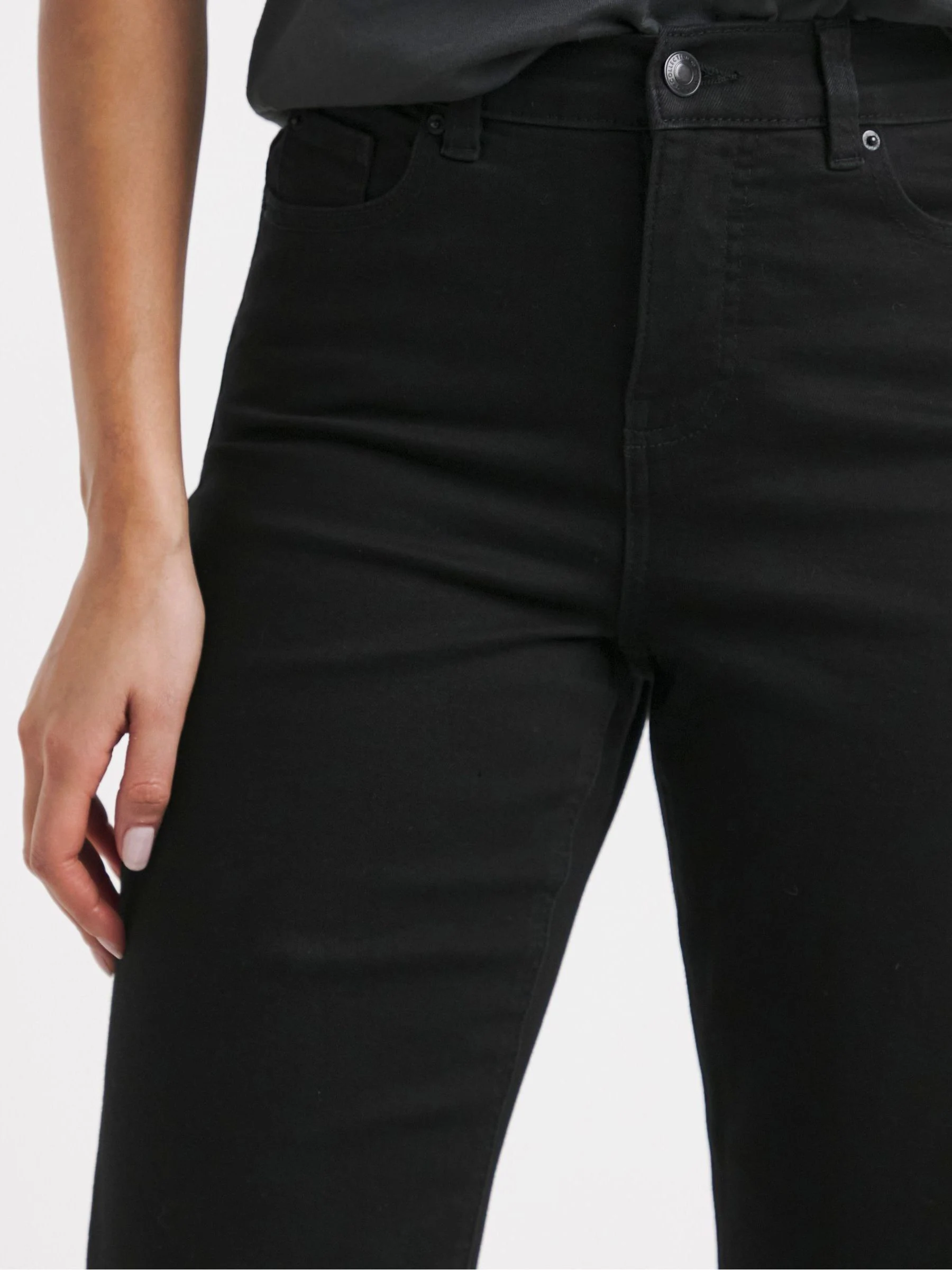 Zwart - Simply Be 24/7 jeans met wijde pijpen