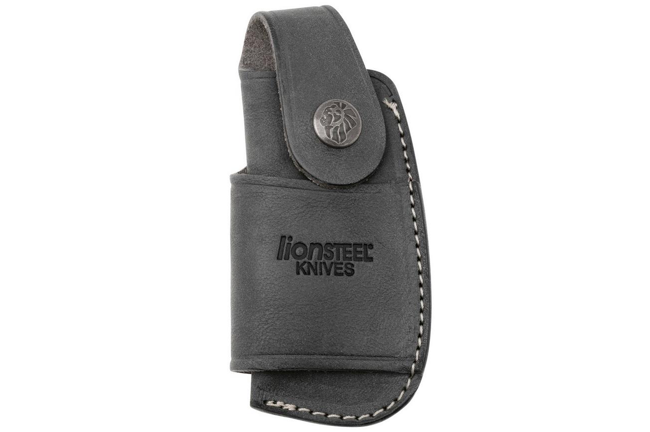 LionSteel Leather Sheath 900FDV4 BL horizontaal/verticaal multicarry, riemfoedraal, blauw leer