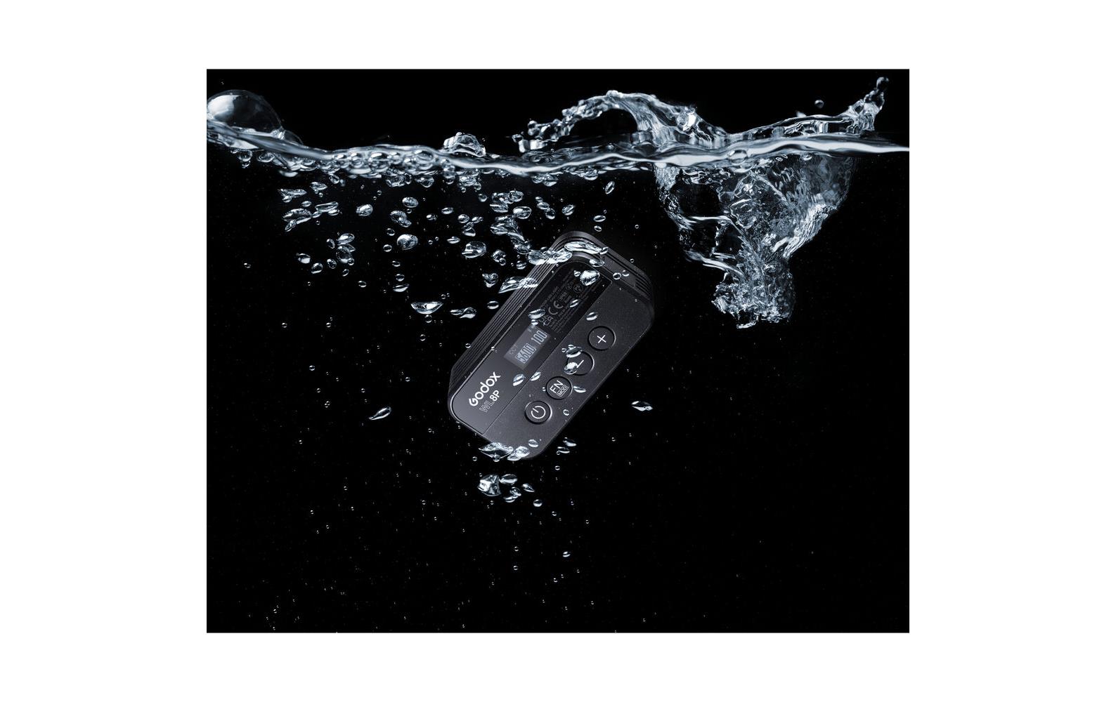 Videoleuchte WL8P<br>Wasserdichtes LED-Licht mit 2900 mAh starkem Akku