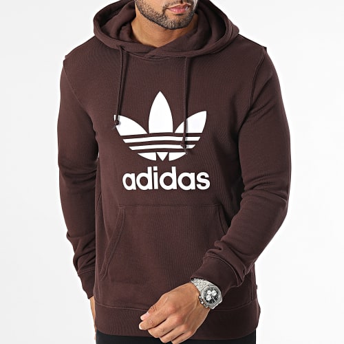 Sweat Capuche Trefoil IM4499 Marron