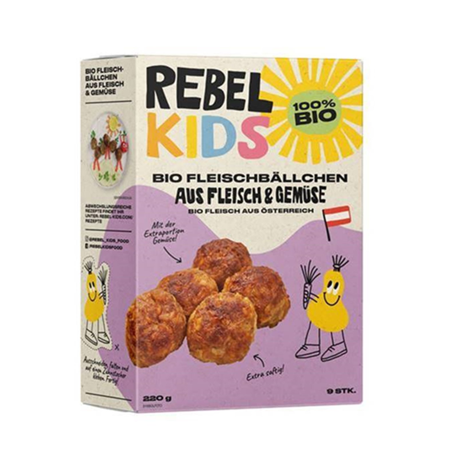 Rebel Meat Kids Bio Rindfleischbällchen
