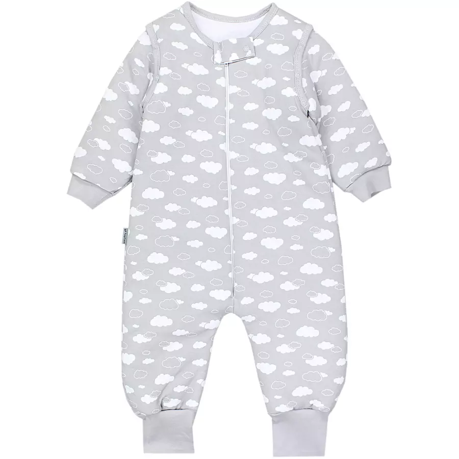 TupTam Baby Schlafsack mit Beinen und Ärmel Winter weiß Modell 1