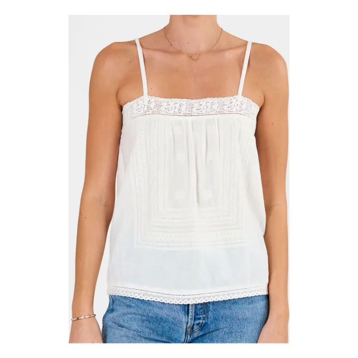 M.A.B.E. Top Bretelles Reba | Blanc