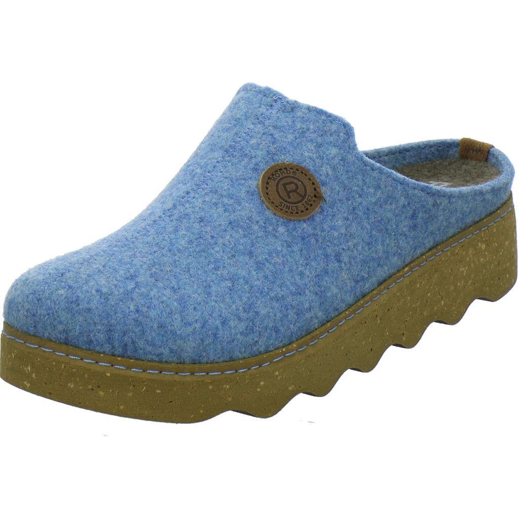 Rohde Hausschuhe Damen Damen Foggia Hellblau
