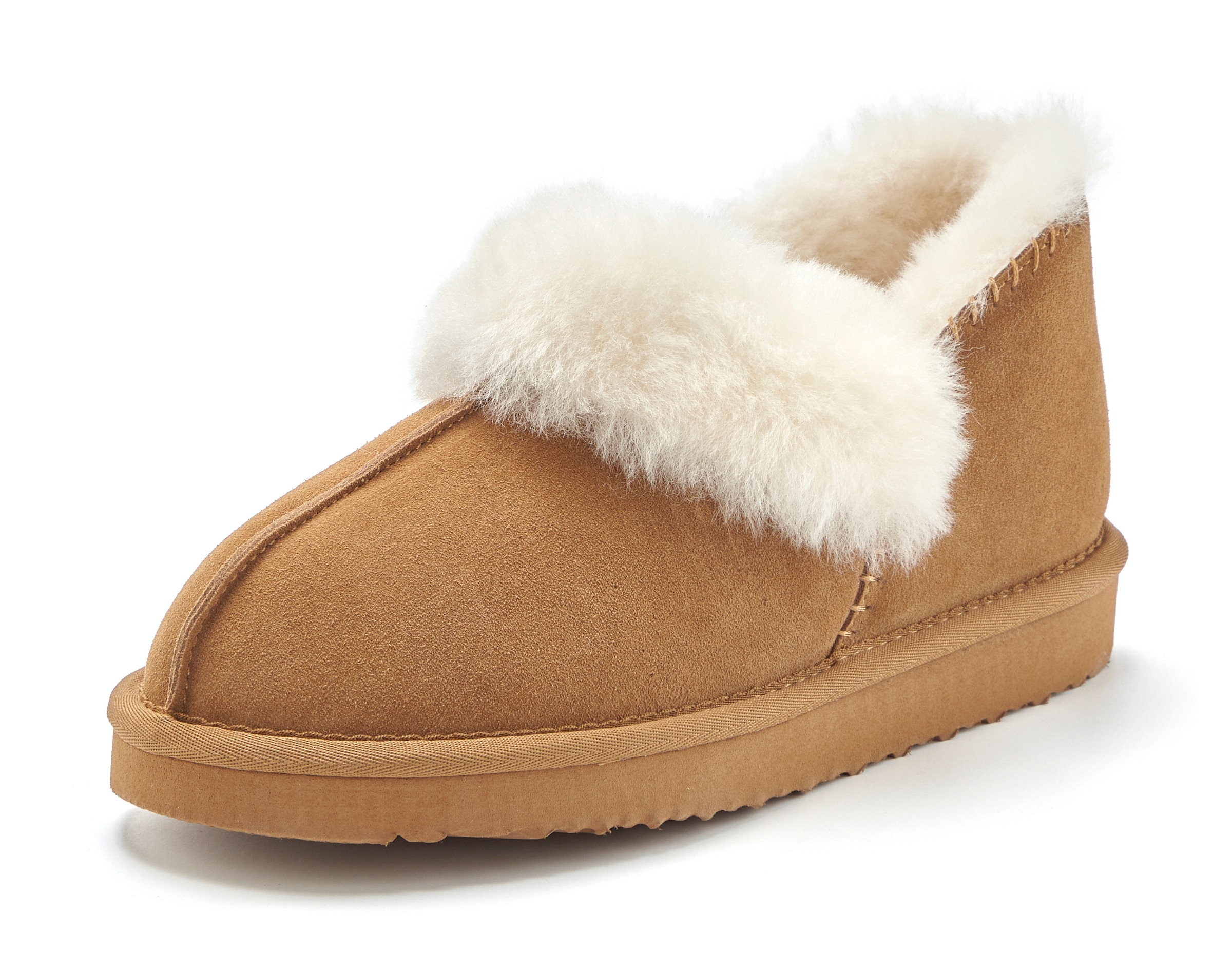 Vivance Dreams Hausschuh »Plüsch Hausschuh, Pantolette, Pantoffel, Homeslippers«  mit kuscheligem Lammfell aus Leder