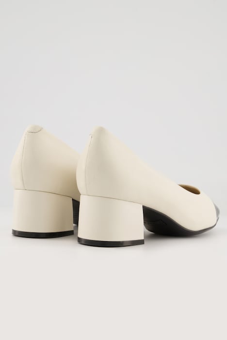 Caprice Leder-Pumps, farbige Spitze, Komfortweite