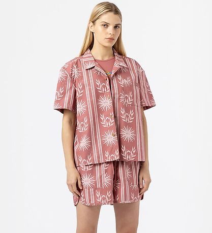 Dickies Skjorte - Kelso - WitheRød Rose