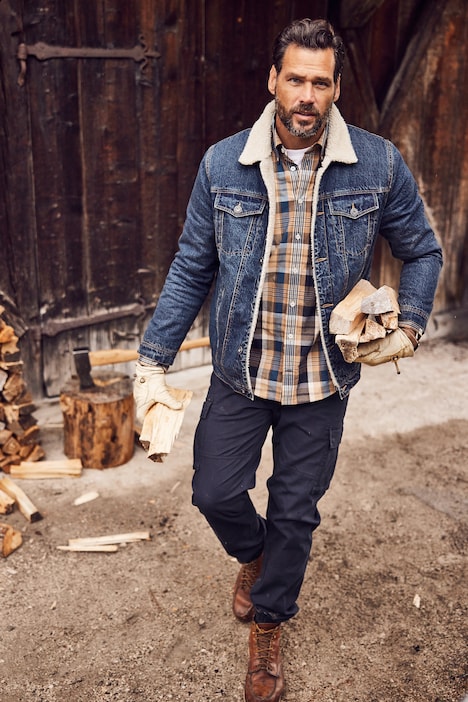 Karohemd, Langarm, Buttondown-Kragen, Modern Fit