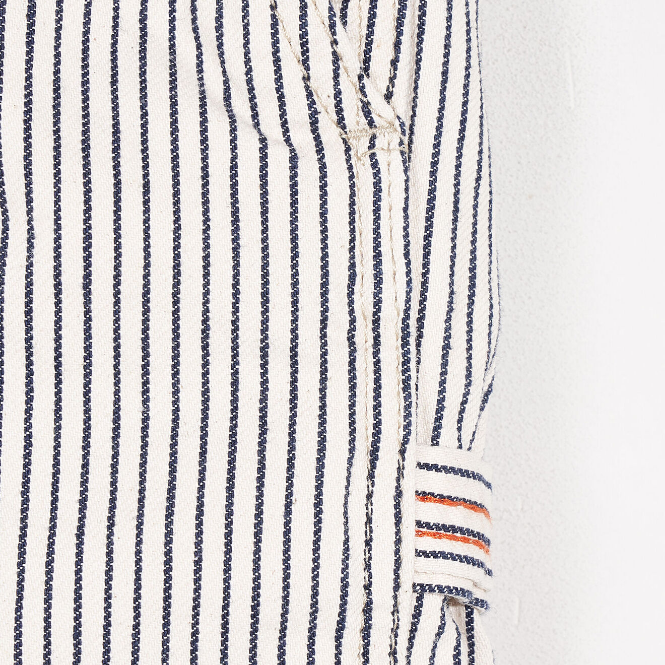Bellerose Short Printer rayé beige