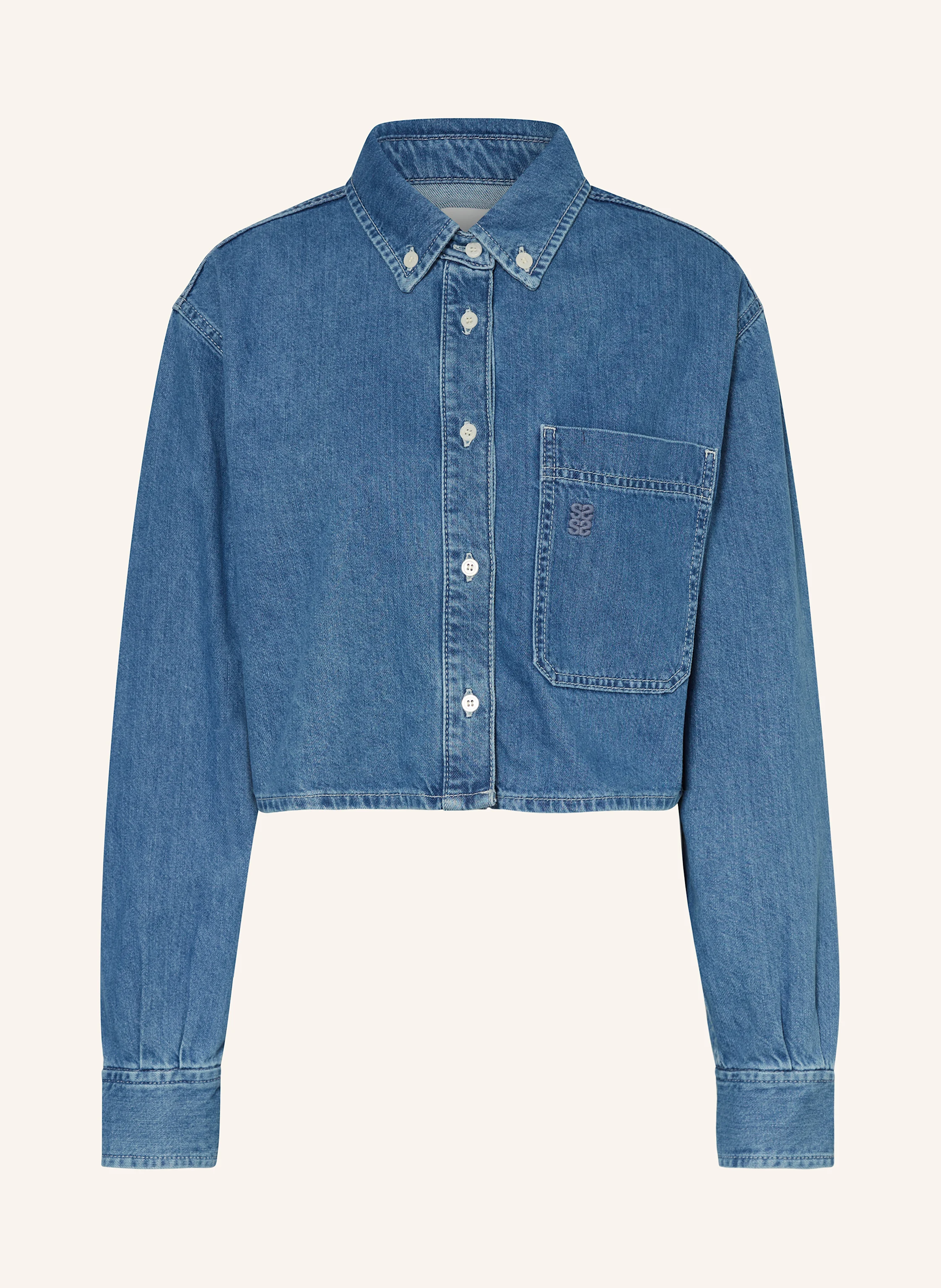 SANDRO Cropped-Jeansbluse