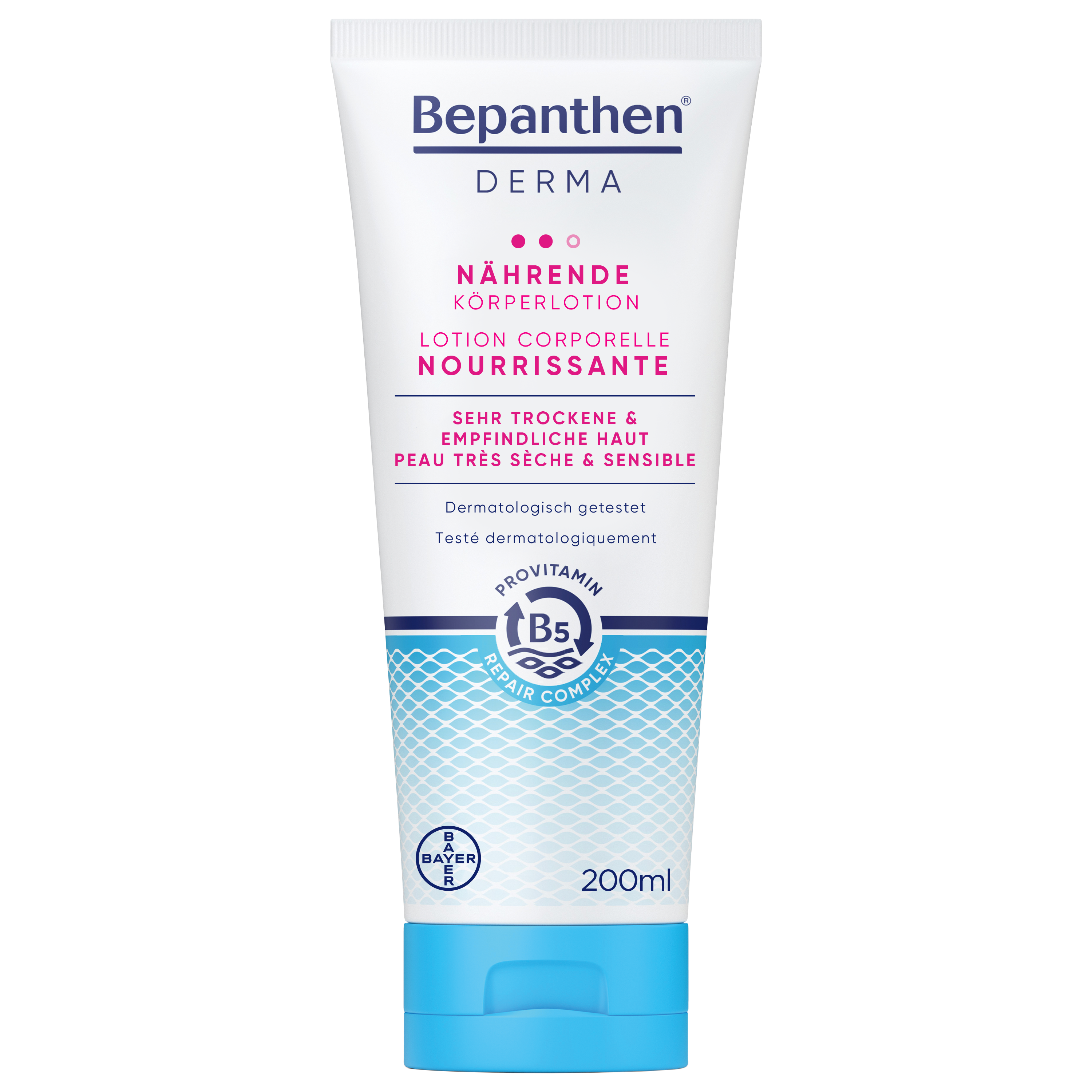 BEPANTHEN DERMA Körperlotion<br>200 ml, Tube, Lotion, nährend