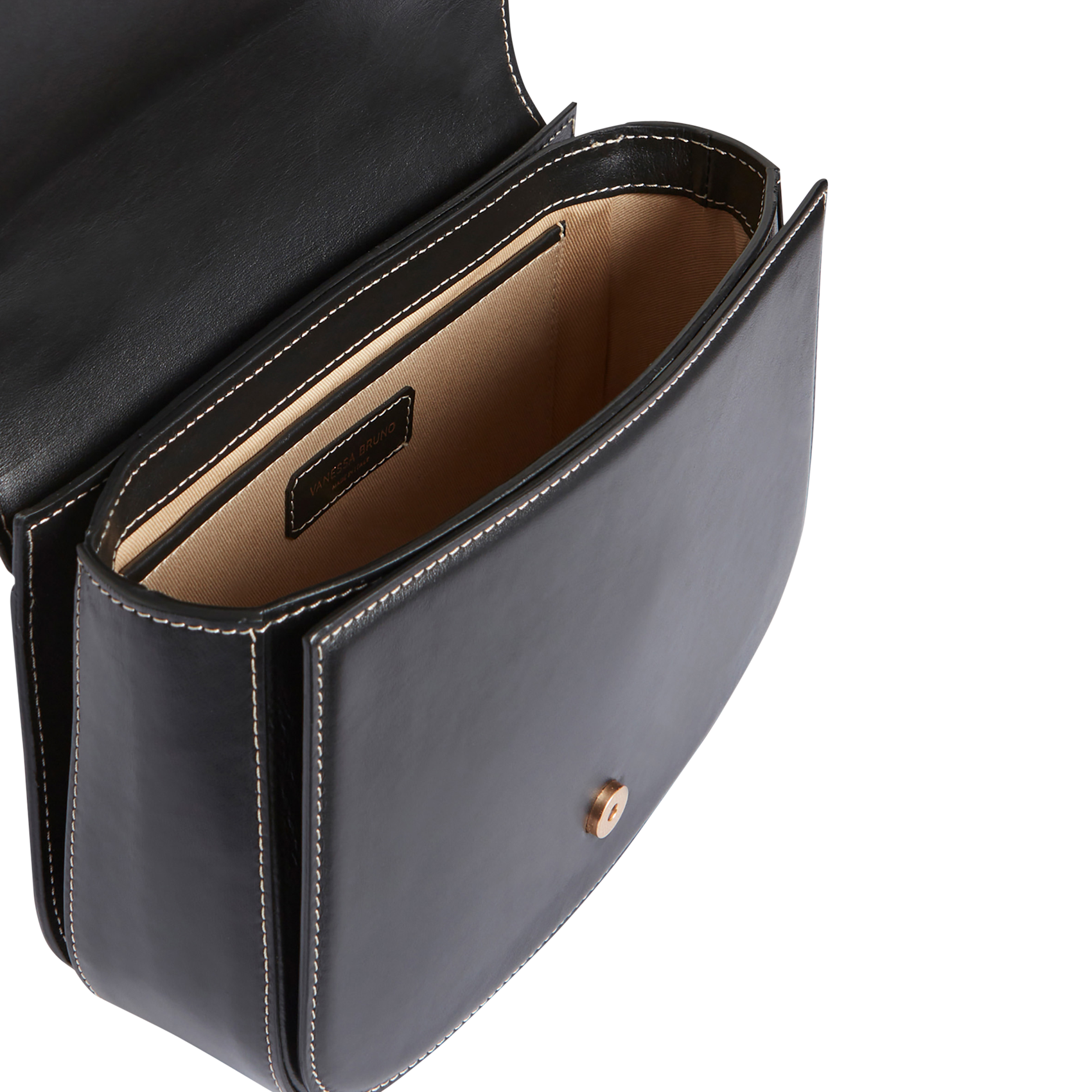 Sac bandoulière en cuir | Noir