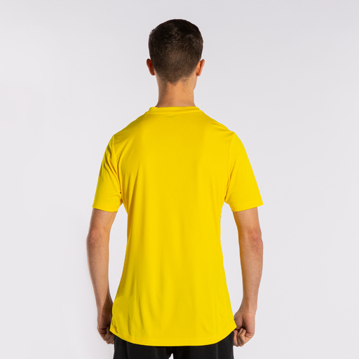 Camiseta Joma Inter II de manga curta, amarela e preta.