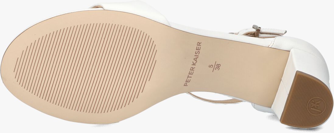 witte peter kaiser sandalen met hak 78340