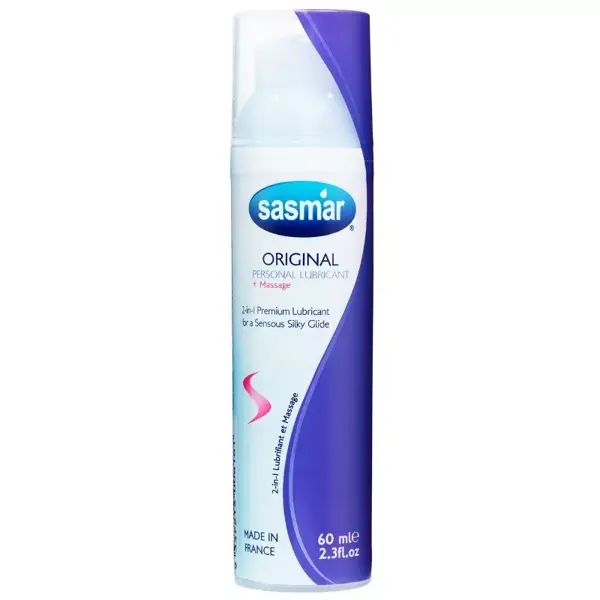 Sasmar Original 2 em 1 Lubrificante e Massageador em Frasco com Bomba 60ml