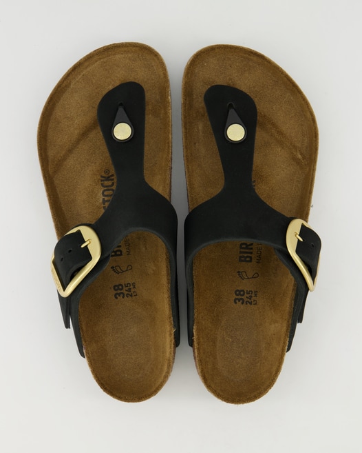 Birkenstock Gizeh Big Buckle Pantoletten in Schwarz