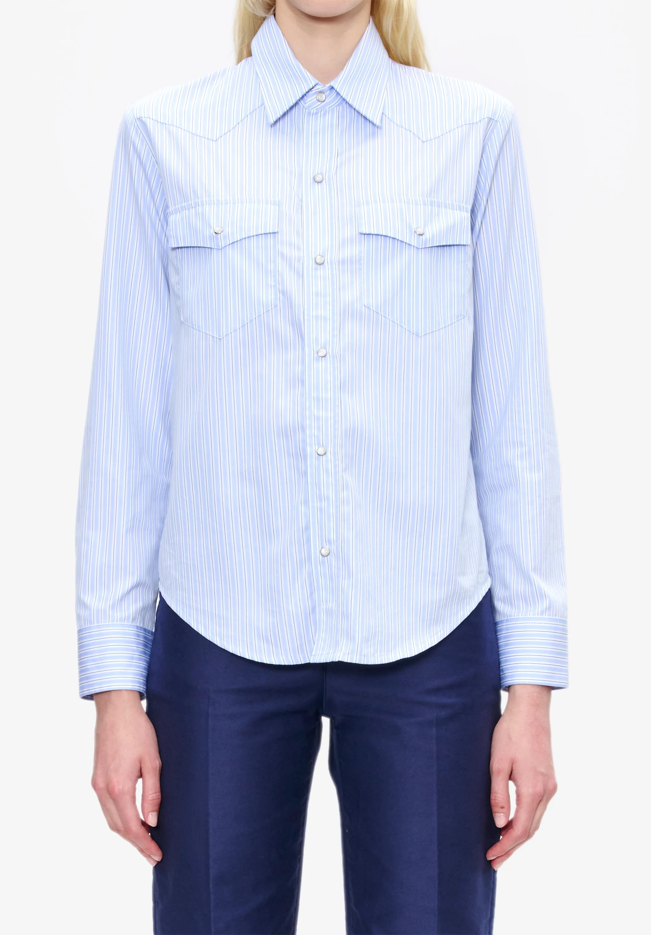 Chemise Western - Bleu clair