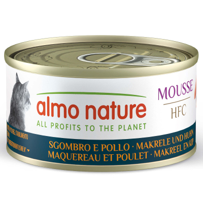 Almo HFC Mousse Makrele & Huhn Nassfutter für Katzen
