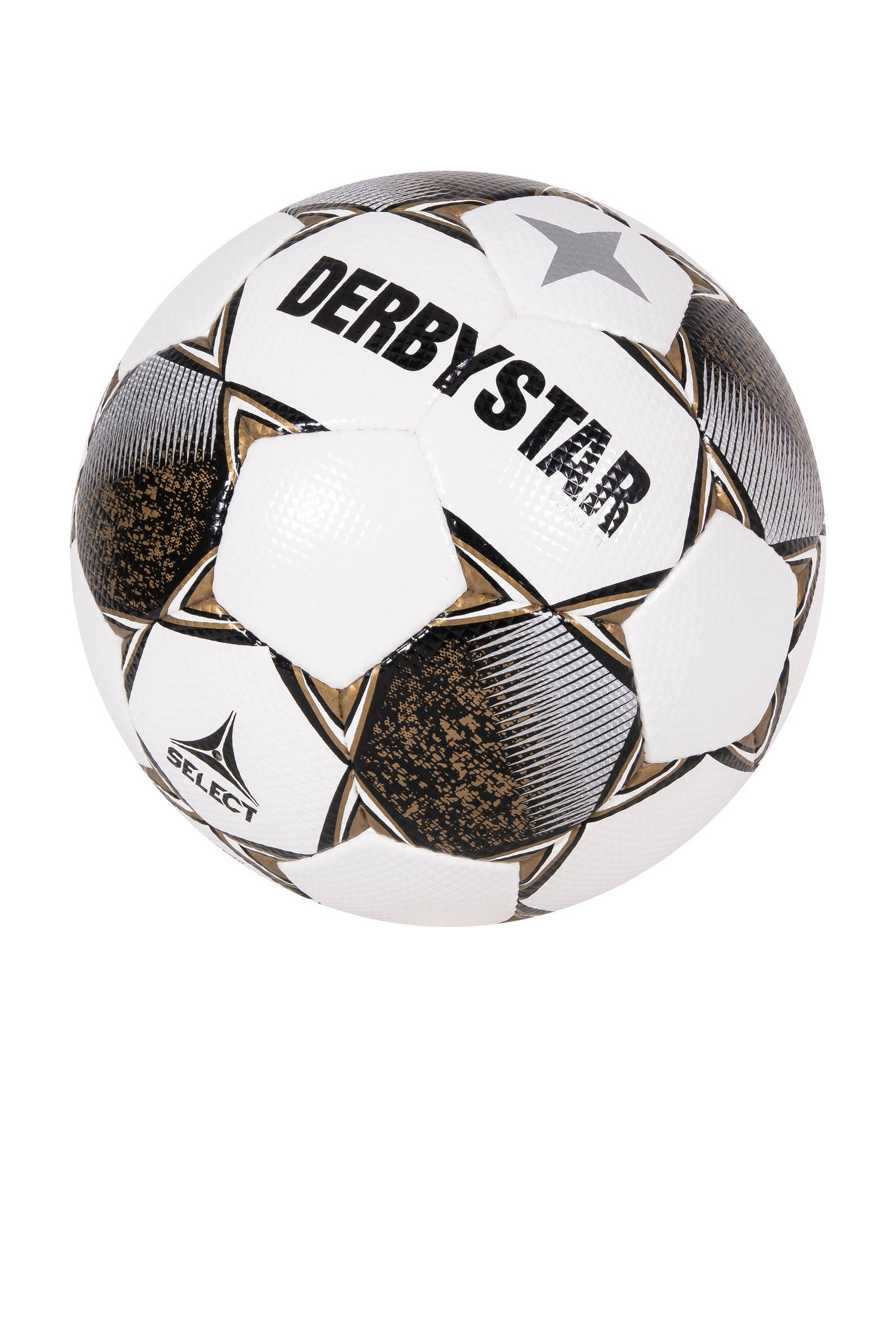 Derbystar Senior  voetbal Classic TT II wit/zwart maat 5